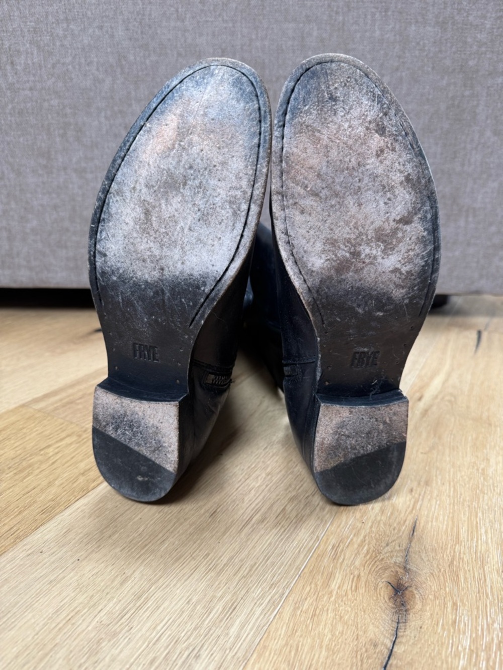 Frye Black Leather Knee-High Boots - Picture 7 of 7